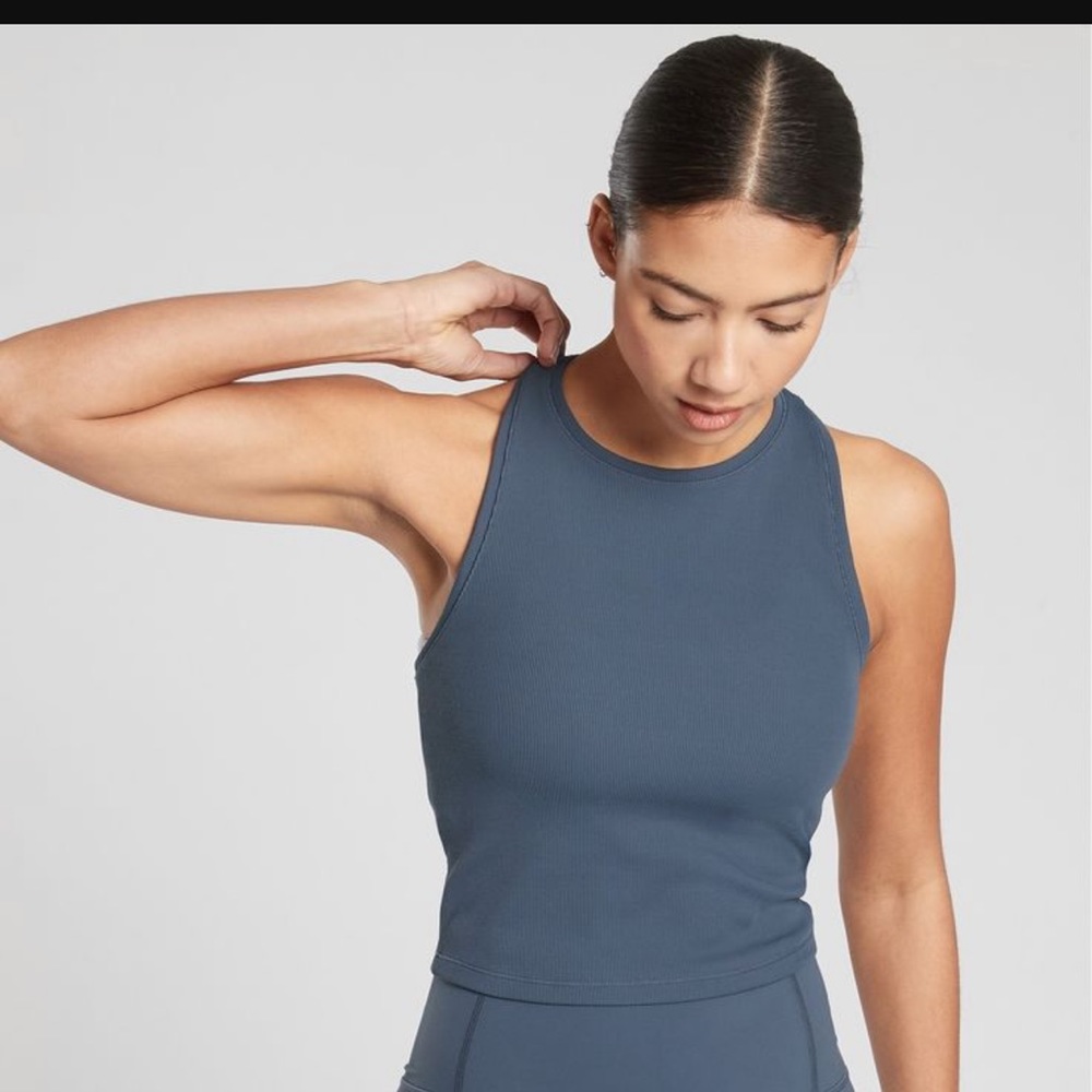 Athleta Ashanti Ribbed Crop Tank XXS